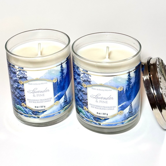 LAVENDER PINE Single Wick Candle - Picture 2 of 3